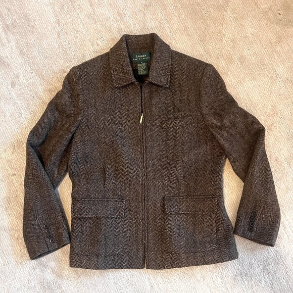 Lauren Ralph Lauren Jackets & Blazers - Lauren - Ralph Lauren - Wool Blazer - Suit Jacket - Zip Up - Size 12